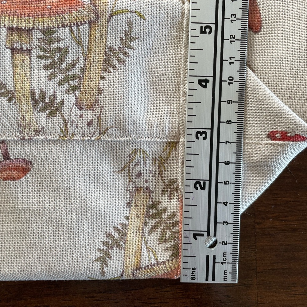 REVERSIBLE Mushroom & Moth tote bag - Handmade - Picture 10 of 10